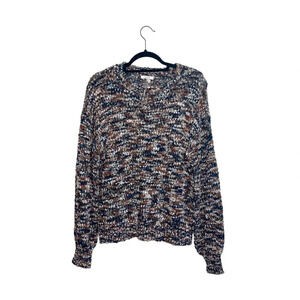 Maurices Multicolor Shimmer Popo Knit Crew Neck Sweater Medium Women’s